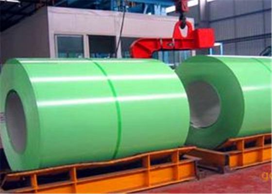 comprare 0.76mm Z150 bobina di acciaio preverniciata RAL 5096 per applicazioni di copertura e rivestimento degli edifici online manufacture