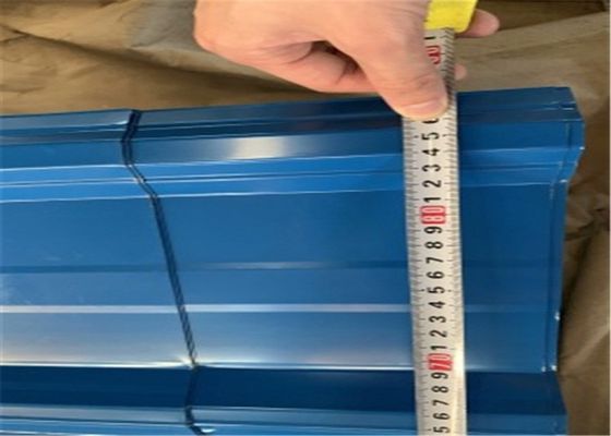 comprare lo strato ondulato pre dipinto del tetto di 76mm 17mm ha ondulato i pannelli di parete del metallo online manufacture